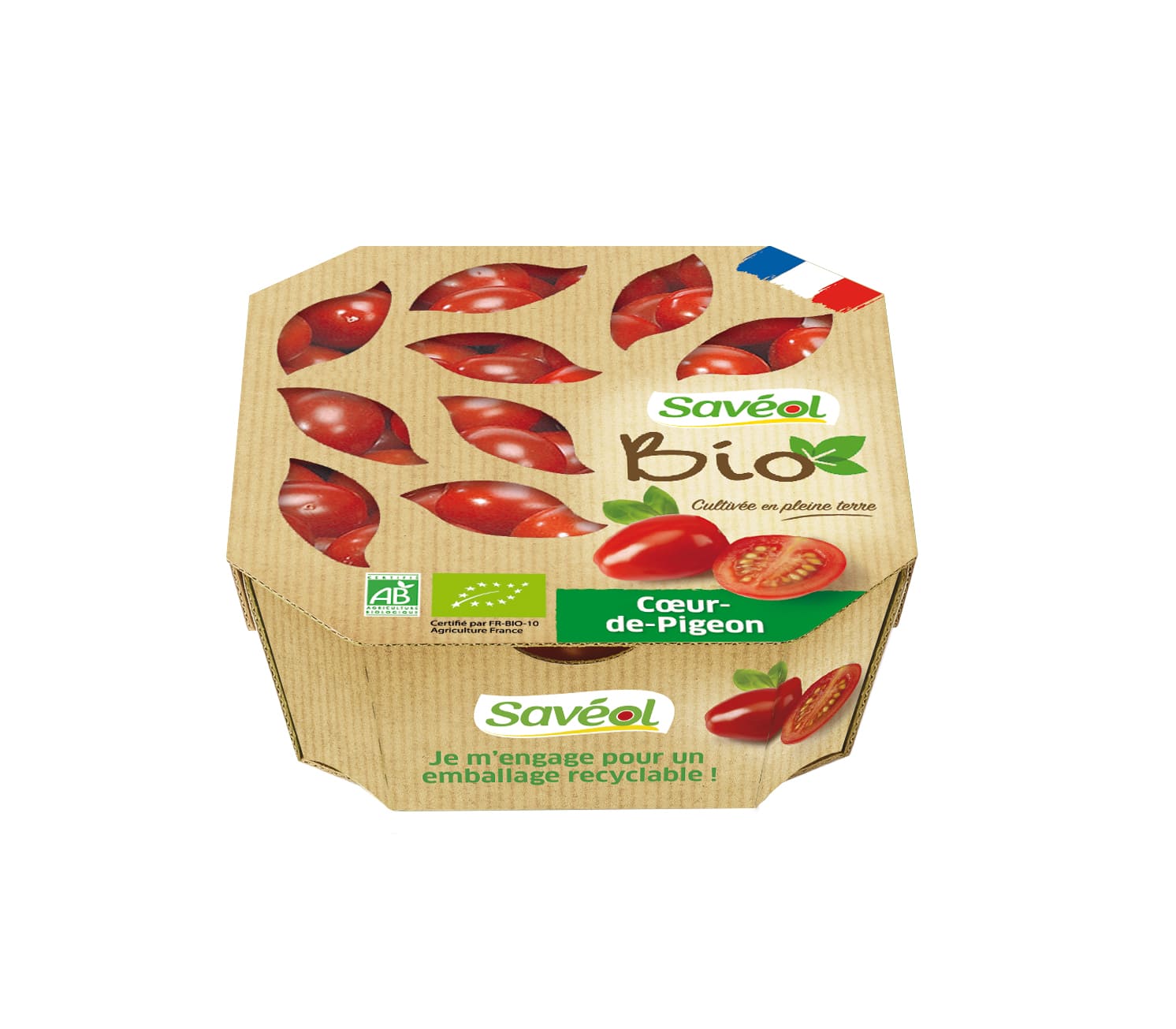 Cœur de pigeon bio barquette 