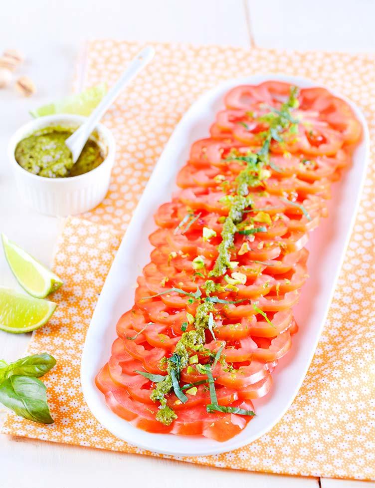 Carpaccio de tomates Carpaccio de tomates