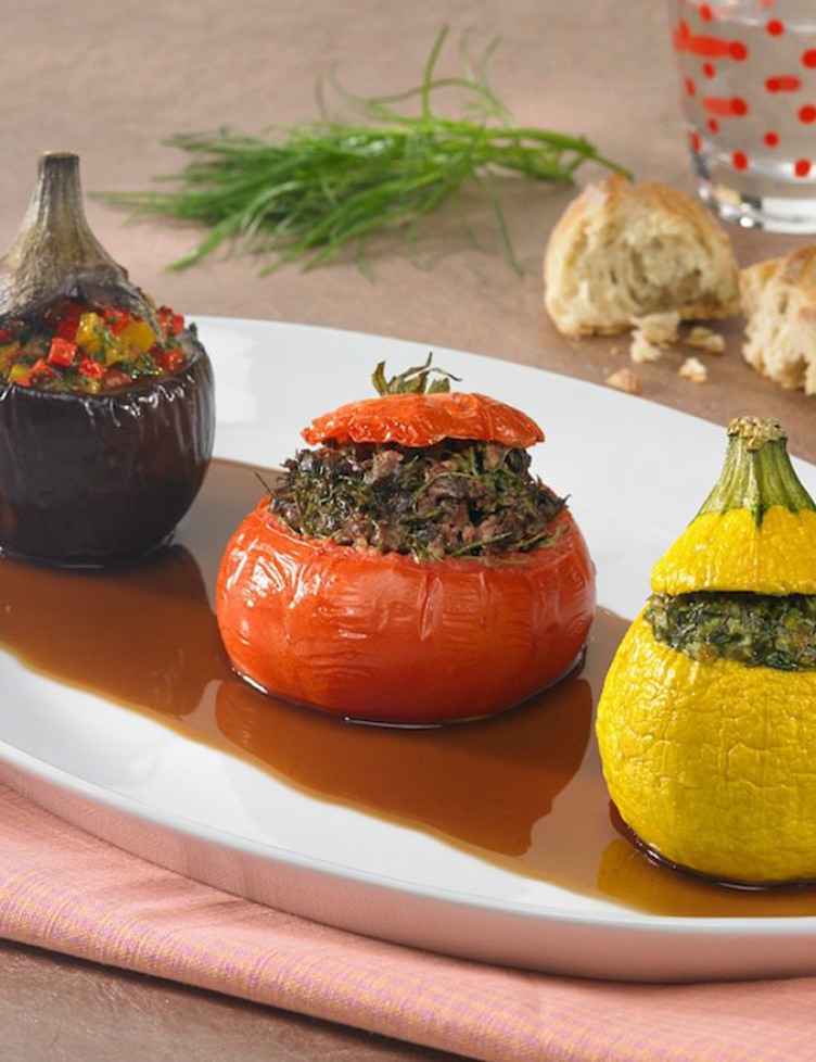 Trio de légumes farcis Trio de légumes farcis