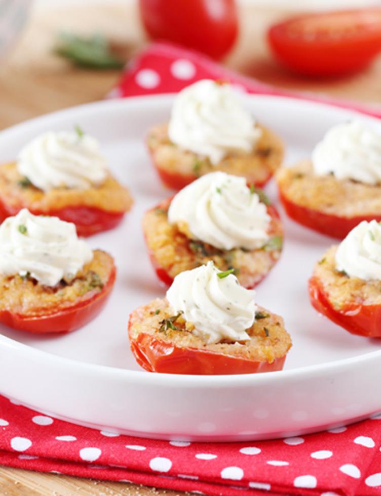 Tomates romanella roties et farcies Tomates romanella roties et farcies