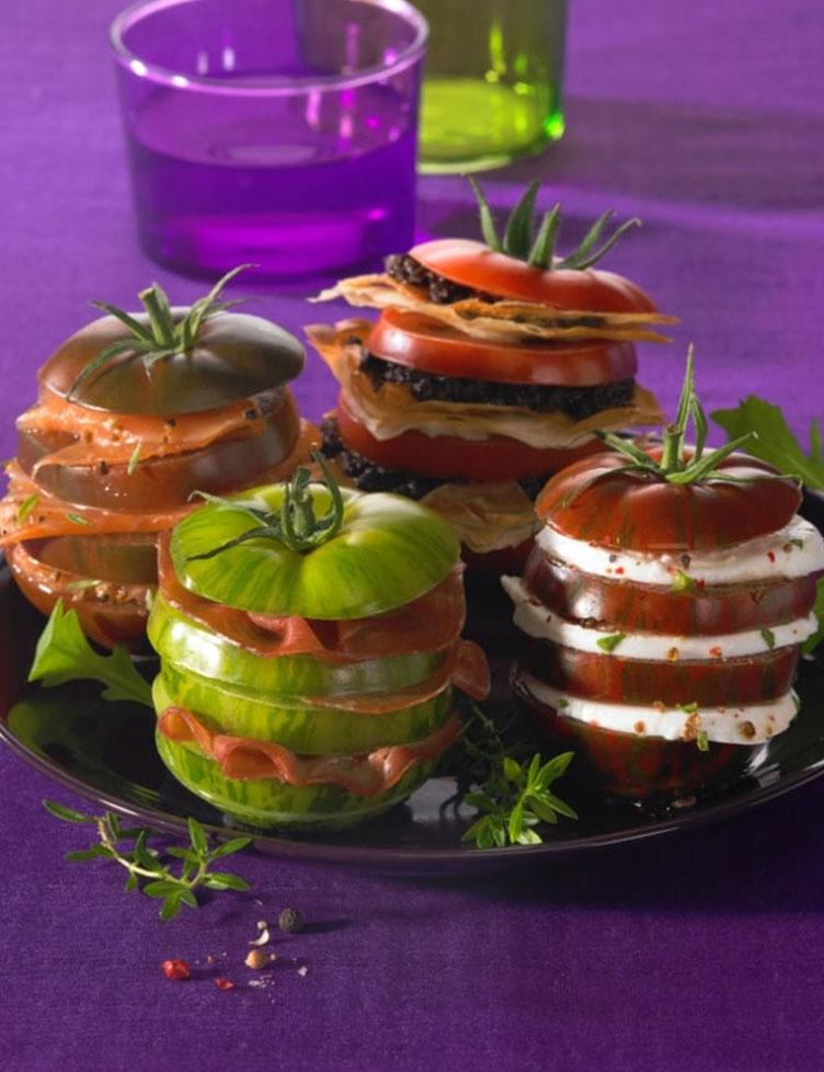 Mille feuilles tomates trésor Mille feuilles tomates trésor