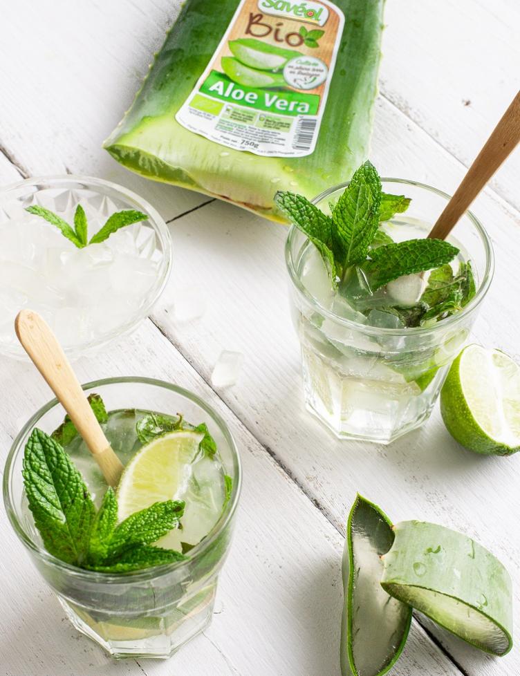 recette virgin mojito d'aloe vera