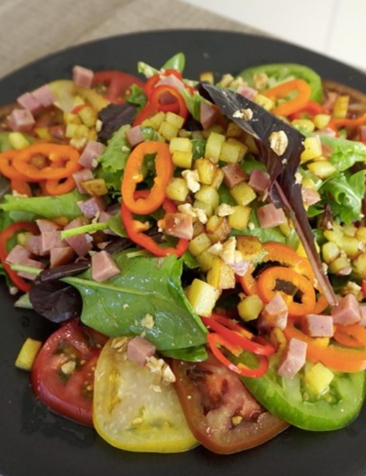 Salade de tomates citron-chèvre de MiniCook