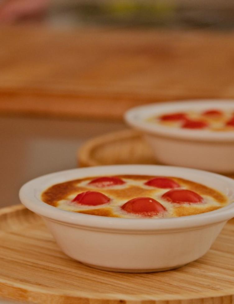 Recette clafoutis de tomates cerises Savéol