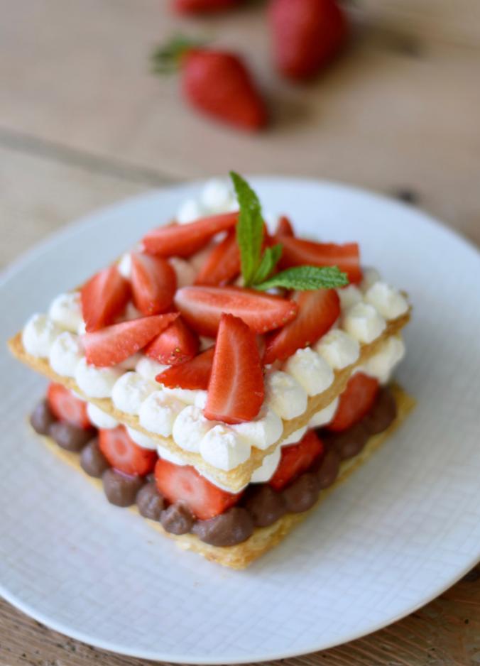 Mille-feuilles fraises Saveol