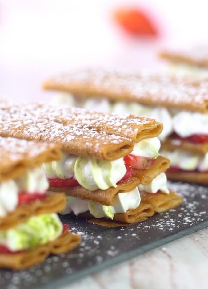 Mille-feuilles fraises Saveol