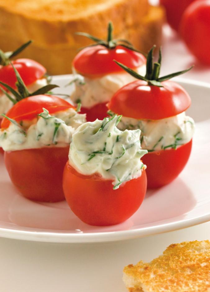 Tomates cerises ricotta