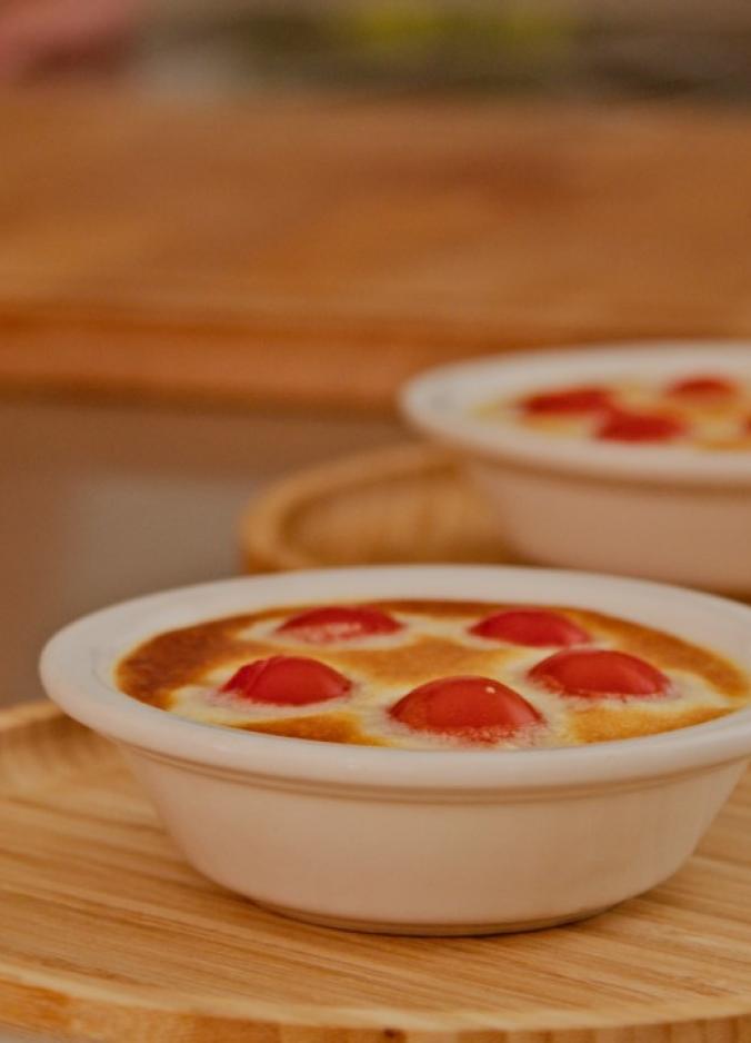 Recette clafoutis de tomates cerises Savéol