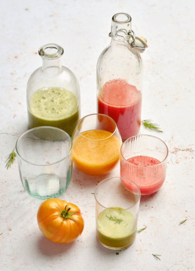 Trio de smoothies frédéric jaunault