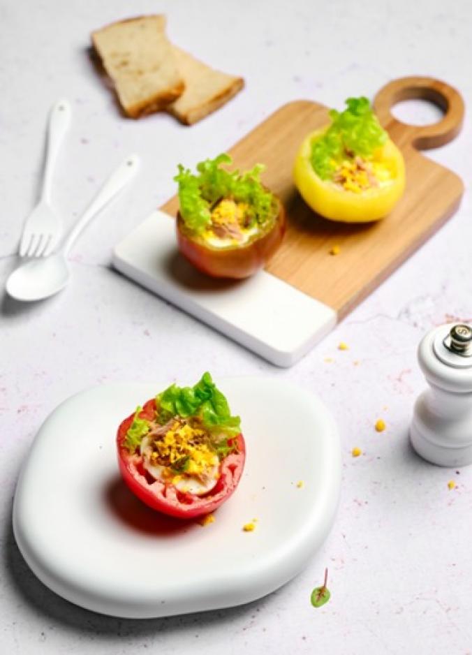 Tomates marquises façon mimosa