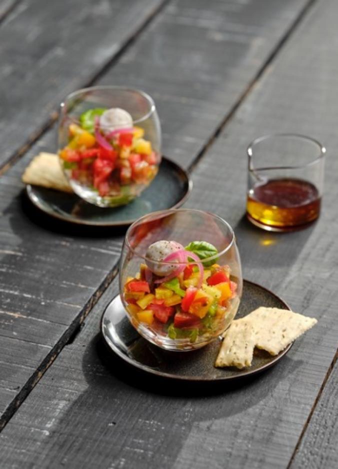 recette tartare de tomates cocktails et mozzarella 